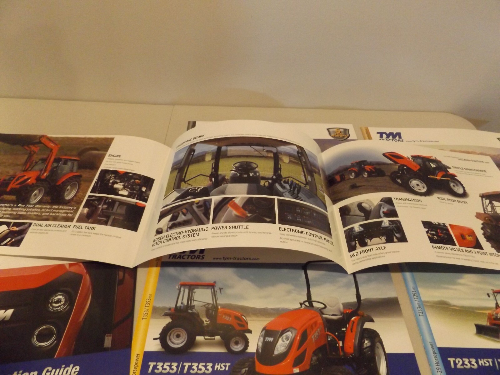 6-pc. TYM SERIES TRACTORS 23 to 100 HP, 2009-2013