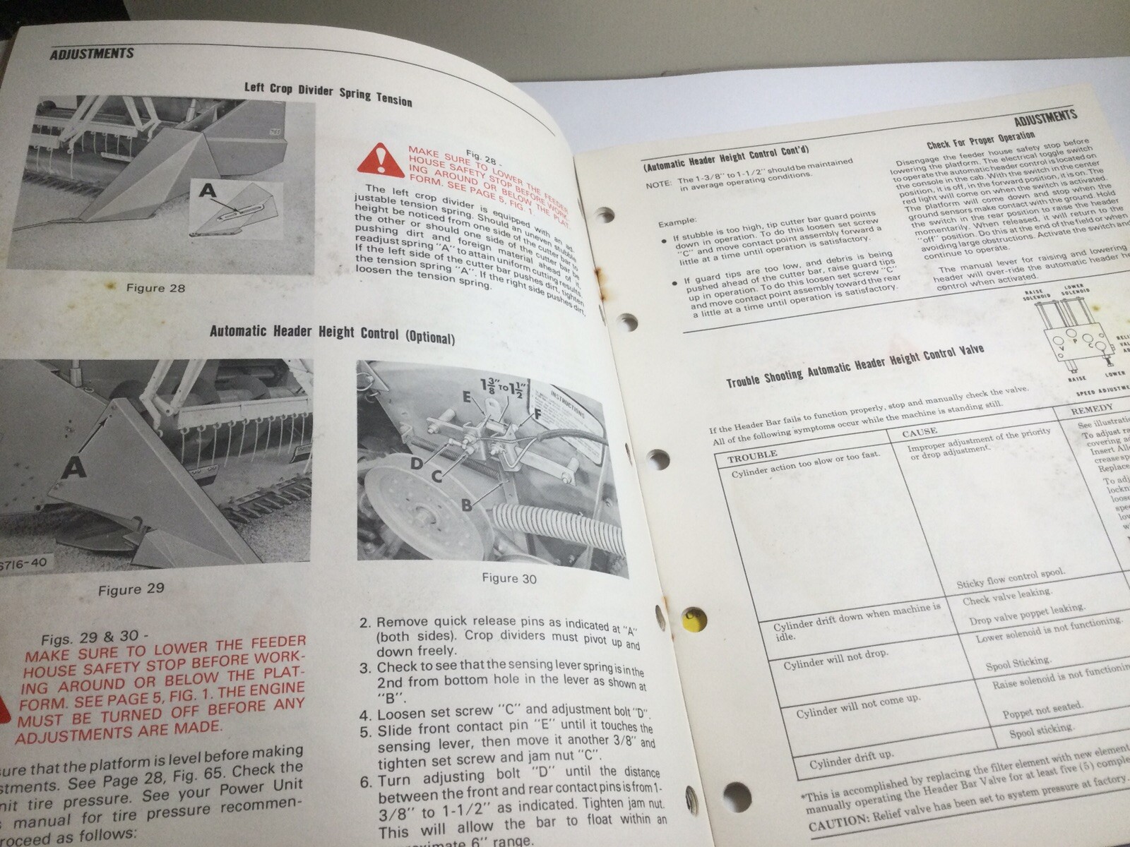 1954 AVCO NEW IDEA FARM EQUIPMENT OPERATOR’S MANUAL BEAN/GRAIN PLATFORM 713S 716