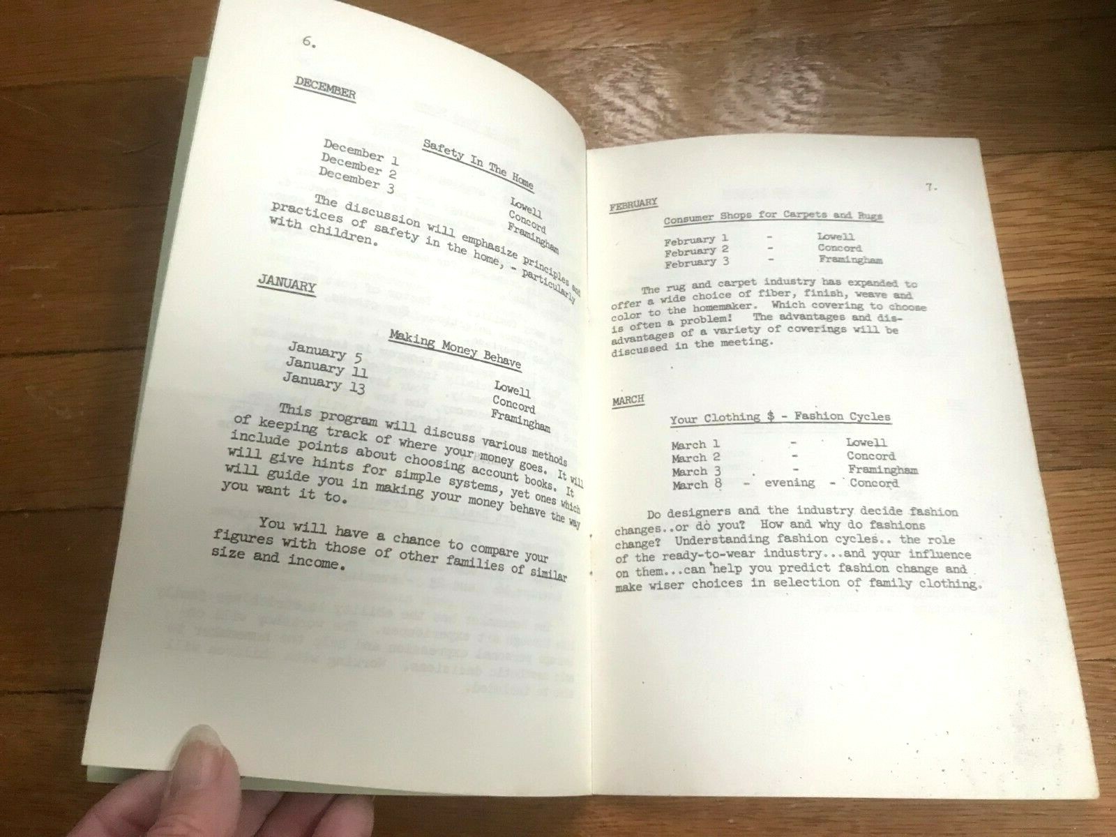 Vtg Program GuideHome Economics 1965-1966 Cooperative Extension Srvs Booklet A48