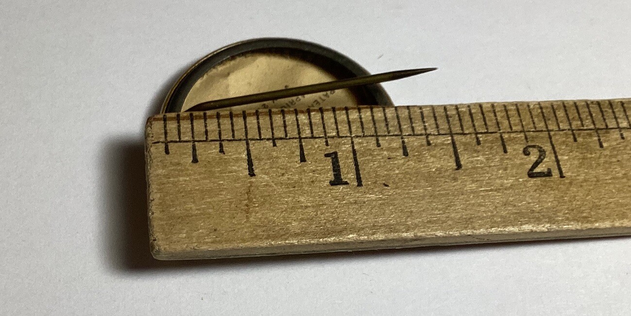 Rare 1896 Sharples Tubular Cream Separator Adv Pinback Button The W & H Co PA