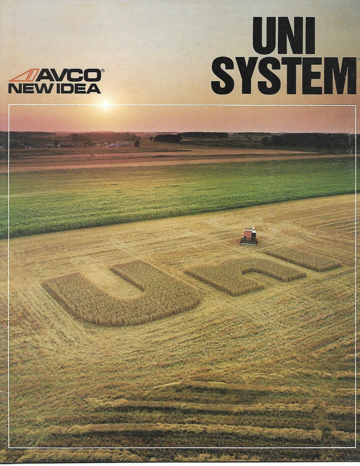 Farm Equipment Brochure – Avco New Idea – Uni System – Product Line (F9574)