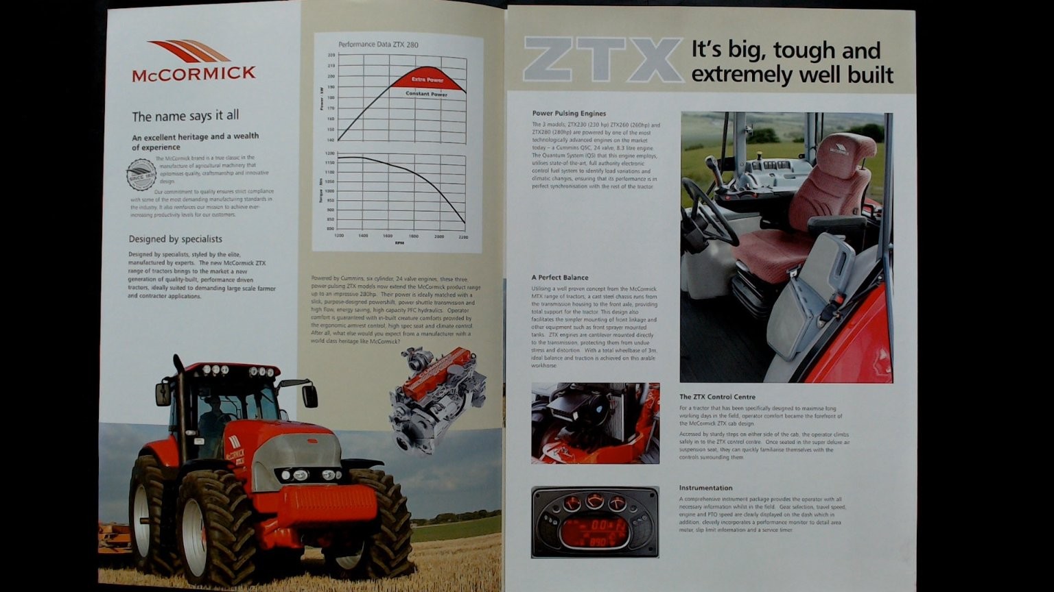 McCormick ZTX Tractor Brochure 230-280hp Agriculture Vintage