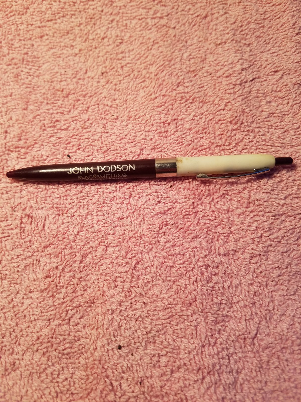 Vintage Advertising Ink Pen JOHN DODSON BLACKSMITHING , HORSESHOEING Arthur ,