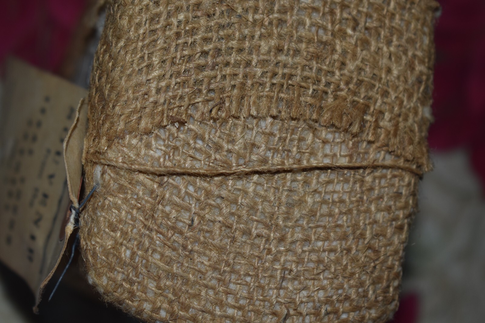 Vintage Souvenir Real Mini Cotton Bale From The Texas Young Farmers Area 2 1982 
