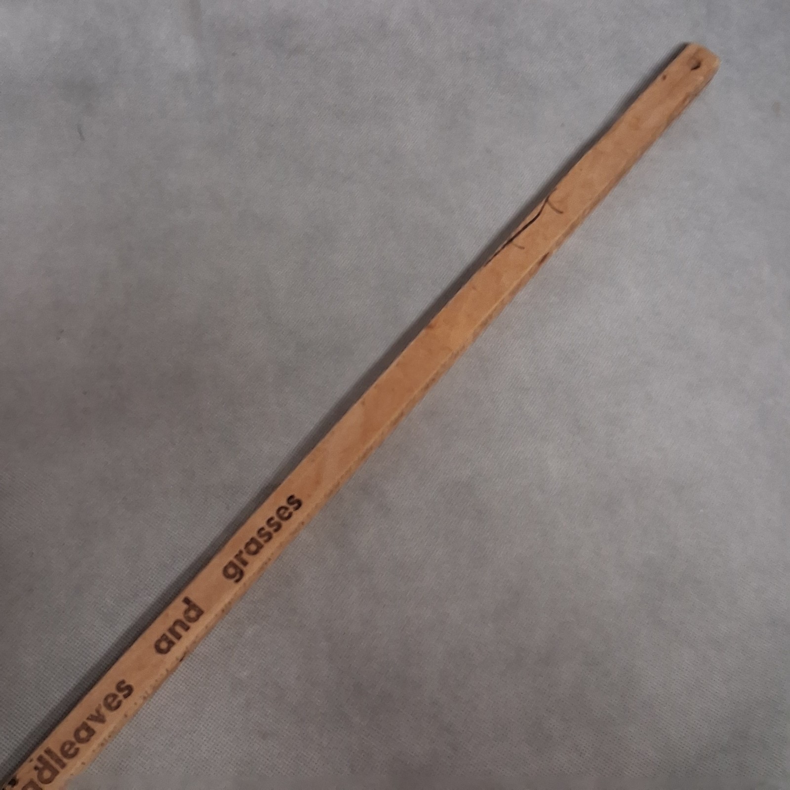 Vintage Agricultural Turbo 8EC Herbicide Advertising Wooden Yard Stick Square