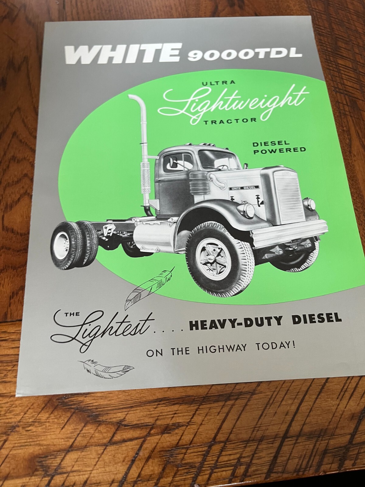 White 9000TDL Series Truck For 1961 Brochure SMPA