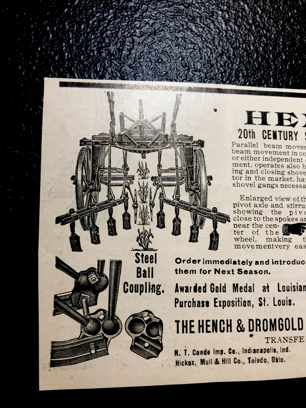 1907 Hench & Dromgold Farm Advertising – York – Pennsylvania