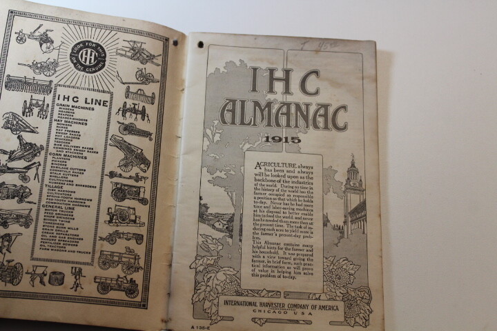 Vintage International Harvester Almanac 1915 IHC Advertisement Booklet