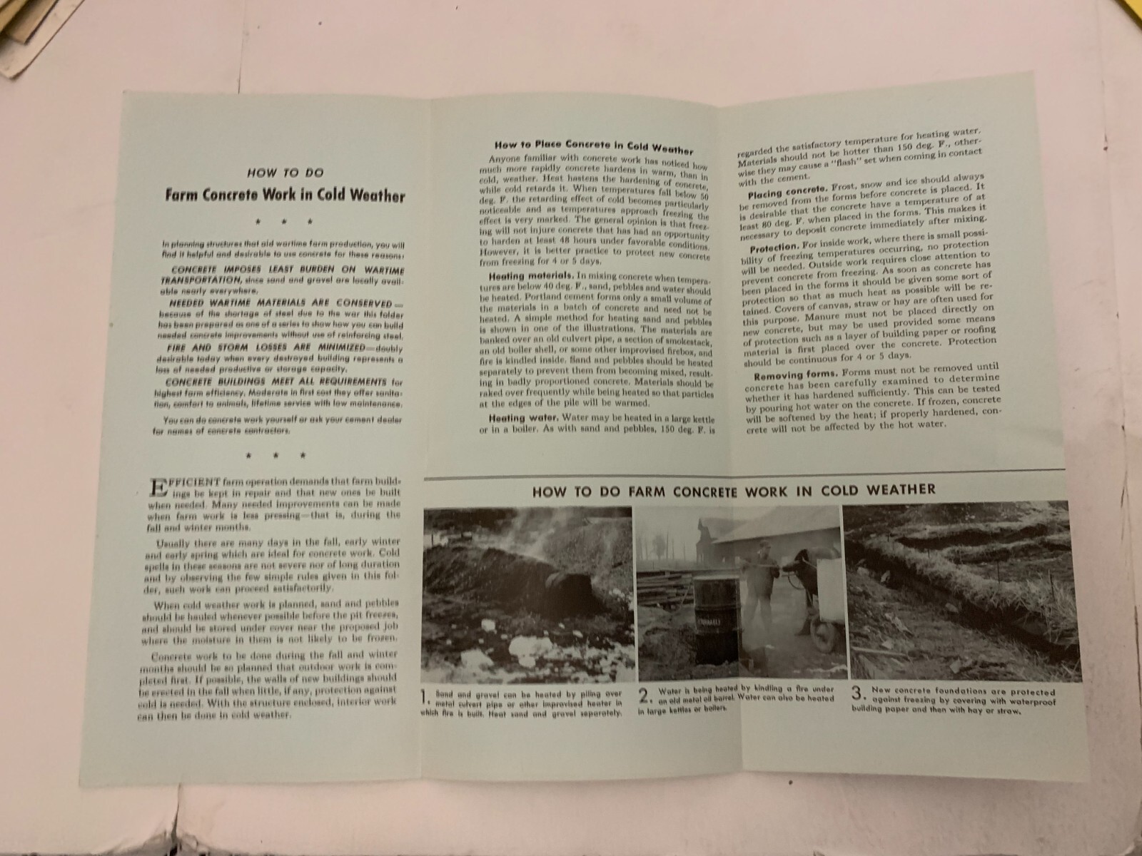 c1940 Portland Cement Co Des Moines Iowa Farm Concrete Work Brochure