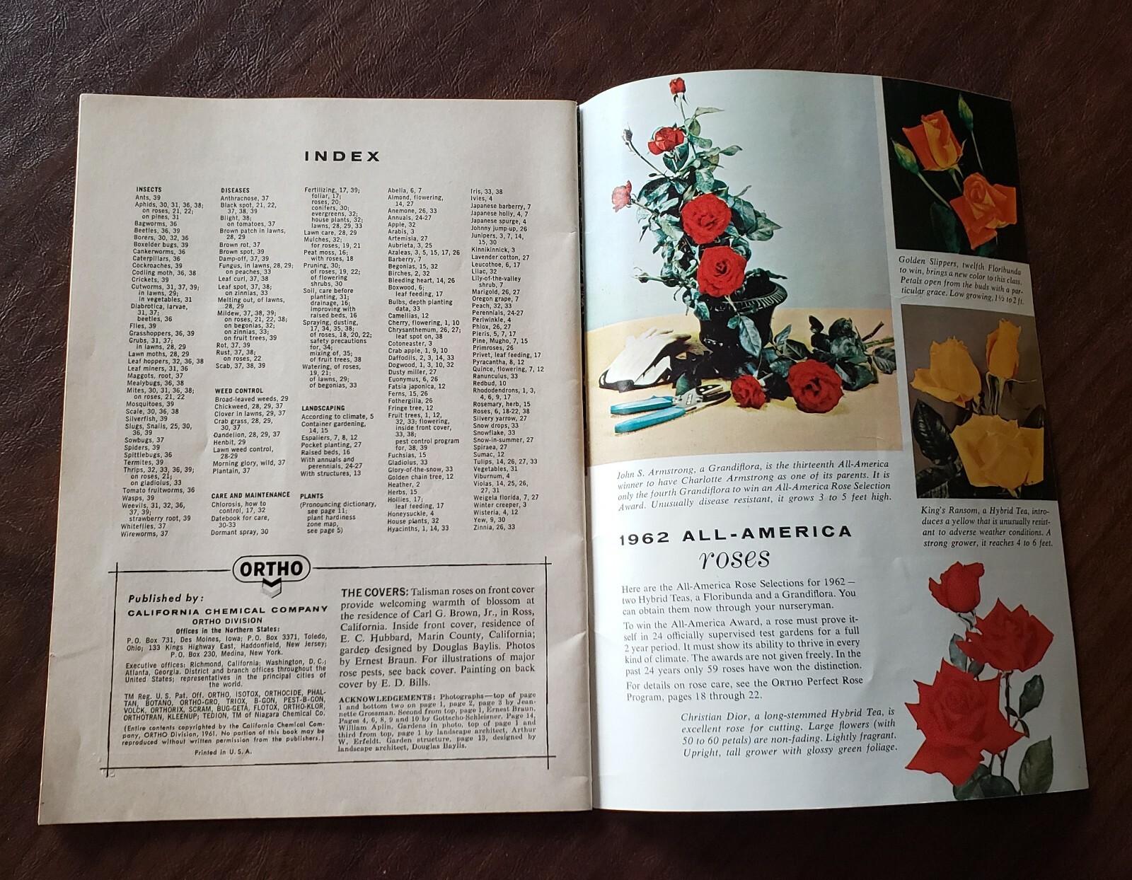 Vintage 1960&rsquo;s &1970&rsquo;s Chevron Ortho Lawn & Garden Booklets/Brochures Ads