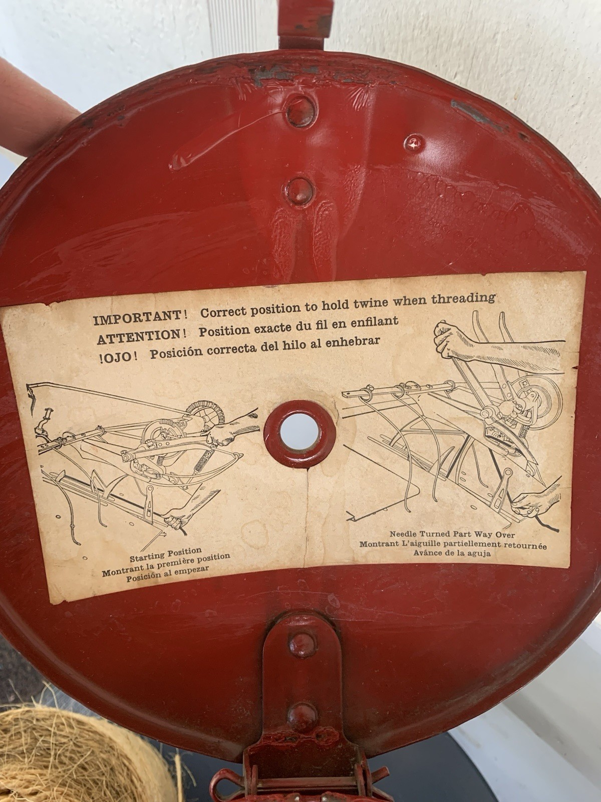 N.O.S. IHC Binder Twine Can Grain Feeder Canister Box International Harvester