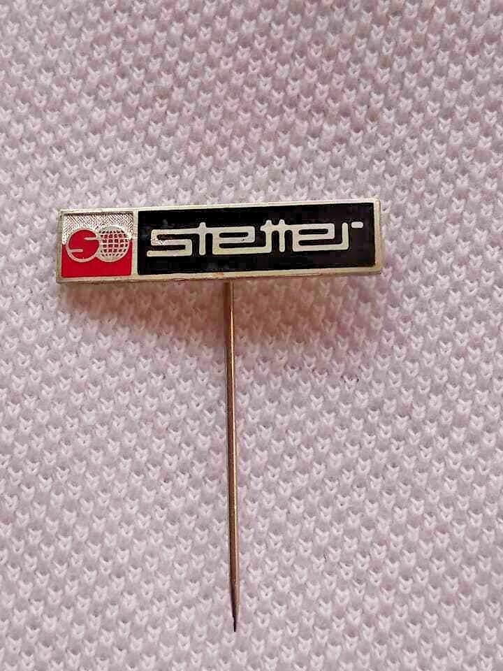 STETTER – Tractor factory vintage logo lapel pin badge from 1970s AUREA CELJE