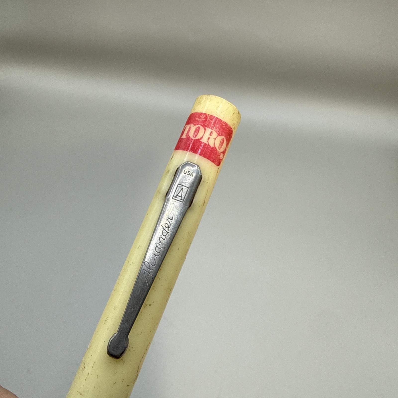 Vintage TORO Advertising Pocket Allen Wrench with Clip Alexander USA 1/32”
