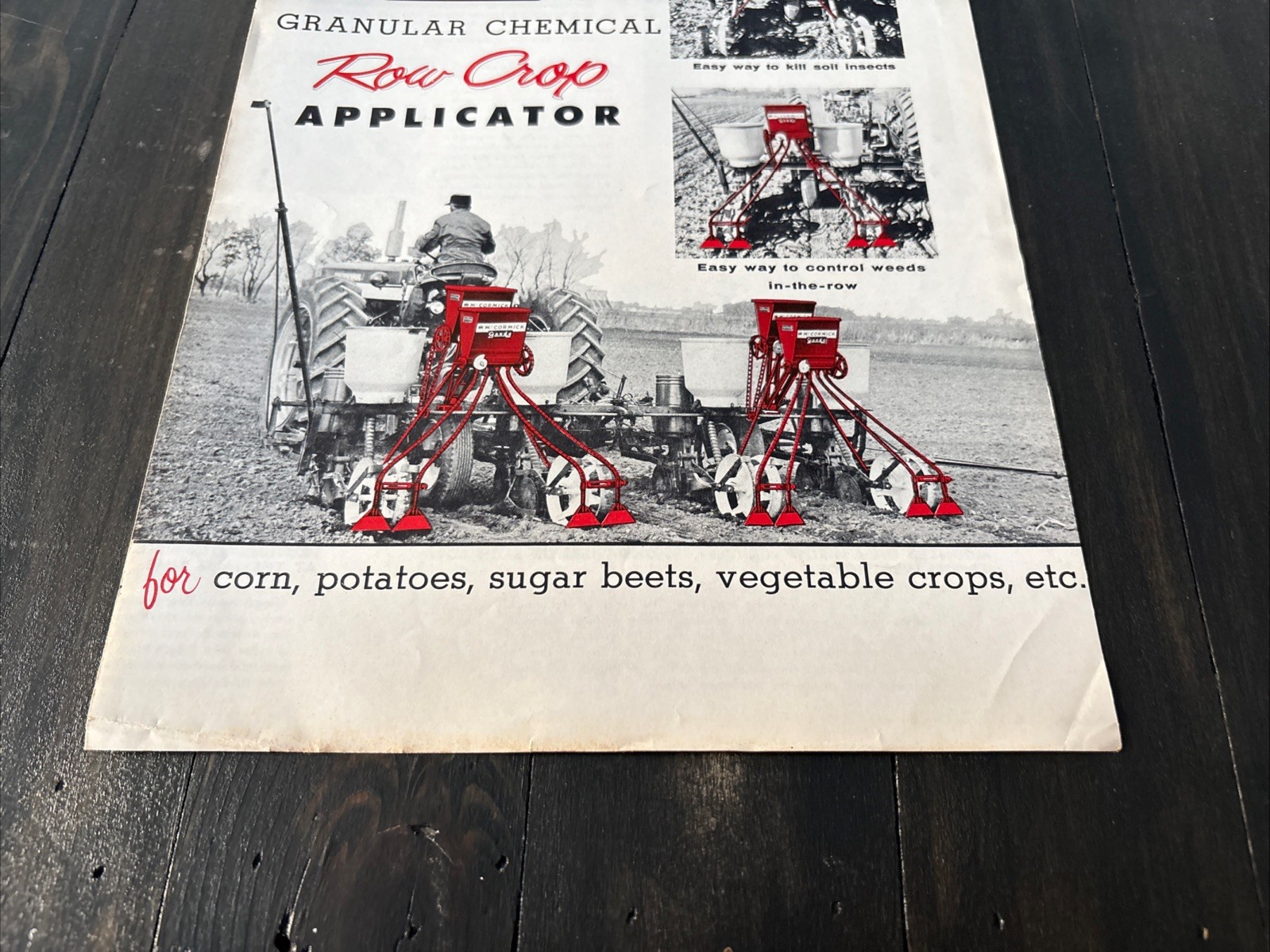 IH McCormick Gandy Granular Chemical Row Crop Applicator Sales Brochure