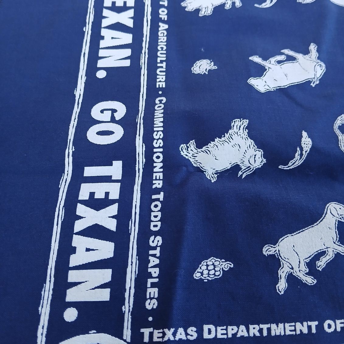 Go Texan Texas Bandana Texas Department Of Agriculture Todd Staples Commissioner