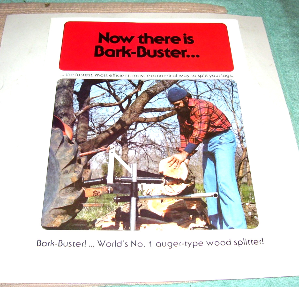 1970&rsquo;s Bark Buster Wood Splitter Brochure / Catalog