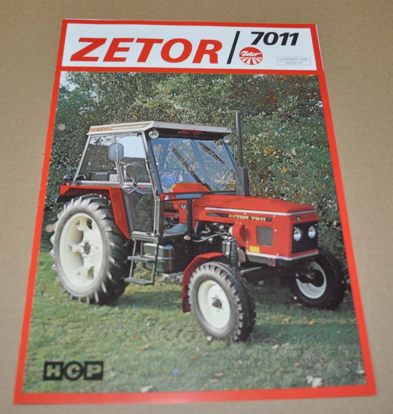 1982 Zetor 7011 Tractor Specification Brochure Prospekt DK
