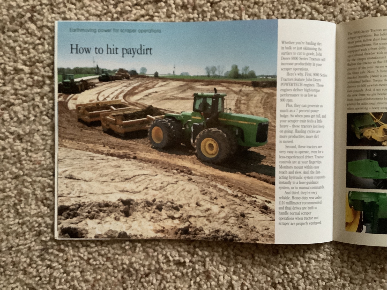 John Deere 9000/9000T SERIES TRACTORS 36 PAGES Sales Brochure 1999