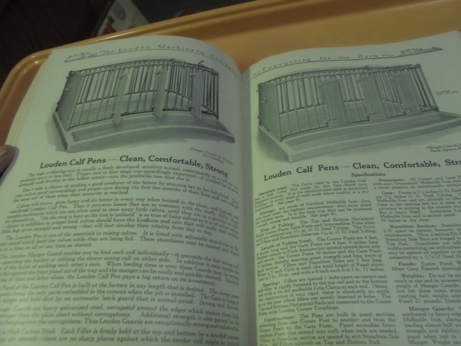 Vintage 1926 Louden Catalog barn, Hog, Dairy equipment