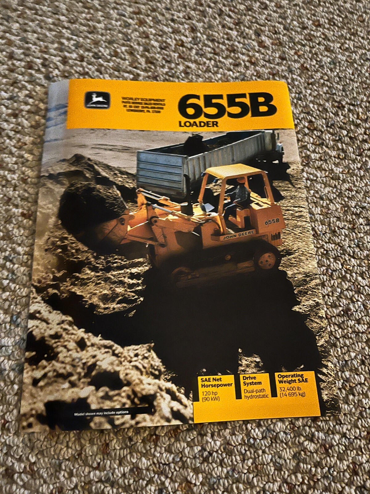 John Deere Earth 655B Crawler Loader For 1992 Brochure DCPA17