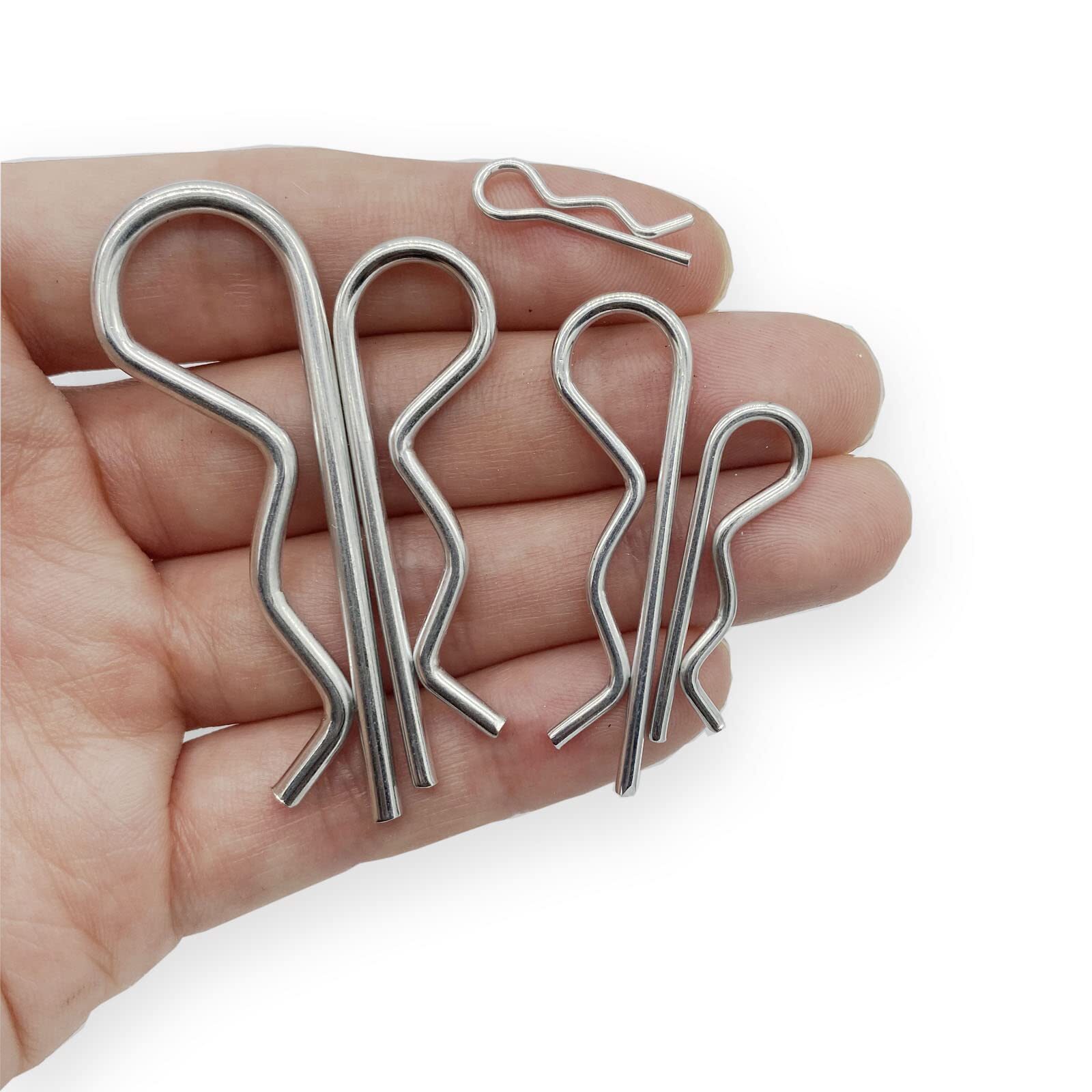 38 Pcs Hitch Pin Clip R Clips Retaining Pins Tractor Cotter Pin Hair Pin Assortm
