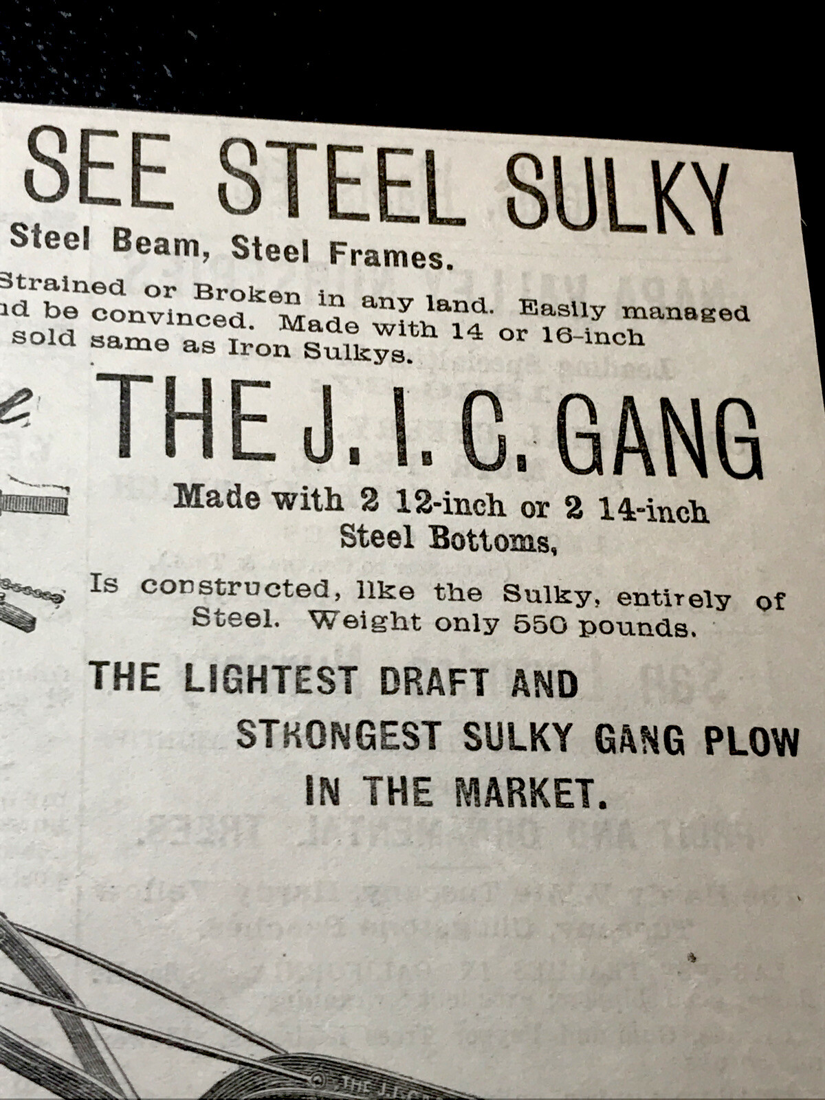 1886 J.I. Case Plows Farm Advertising – San Francisco – California