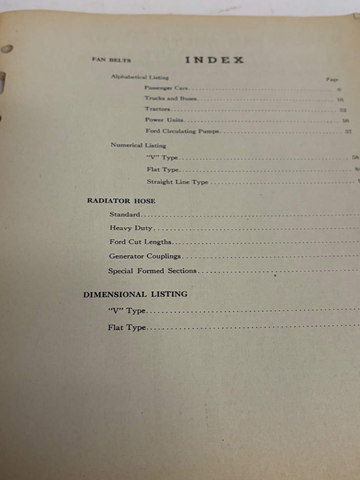 1940 American Brakeblok Fan Belts Radiator Hose Sale Catalog