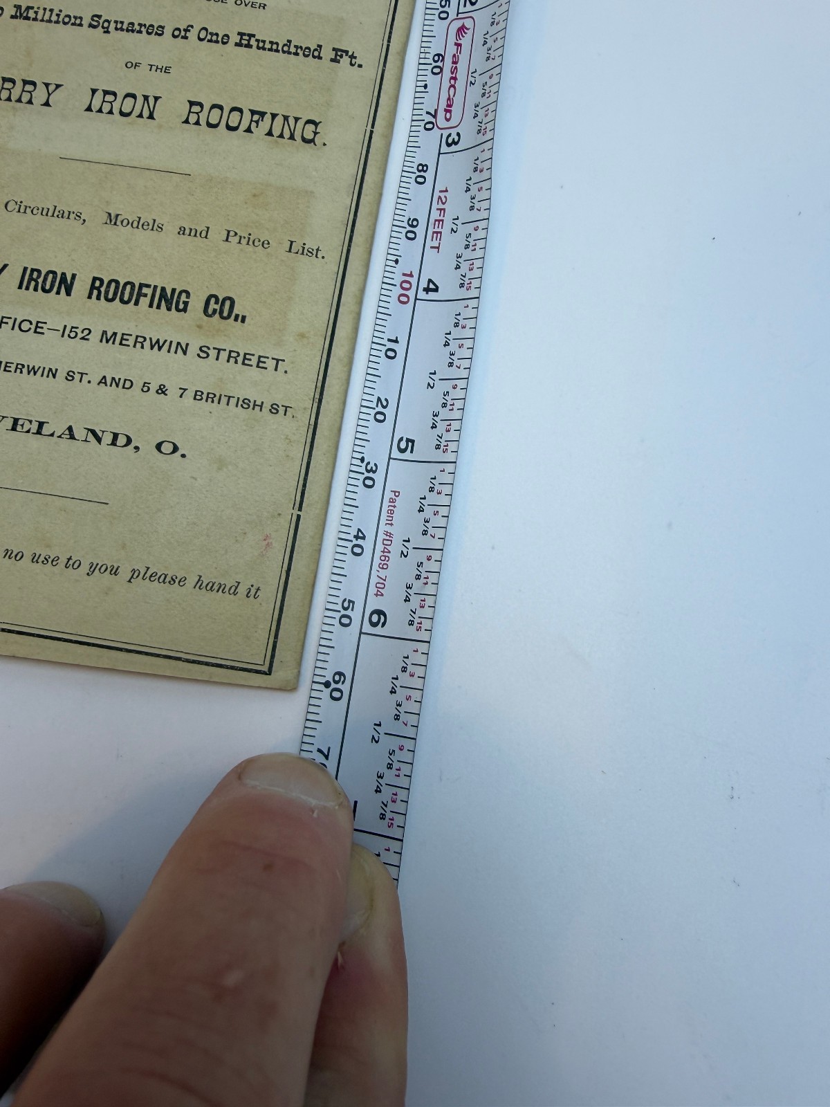 1872 Garry Iron Roofing Co Catalog Cleveland OH Patent Roofing Paint Samples 20p
