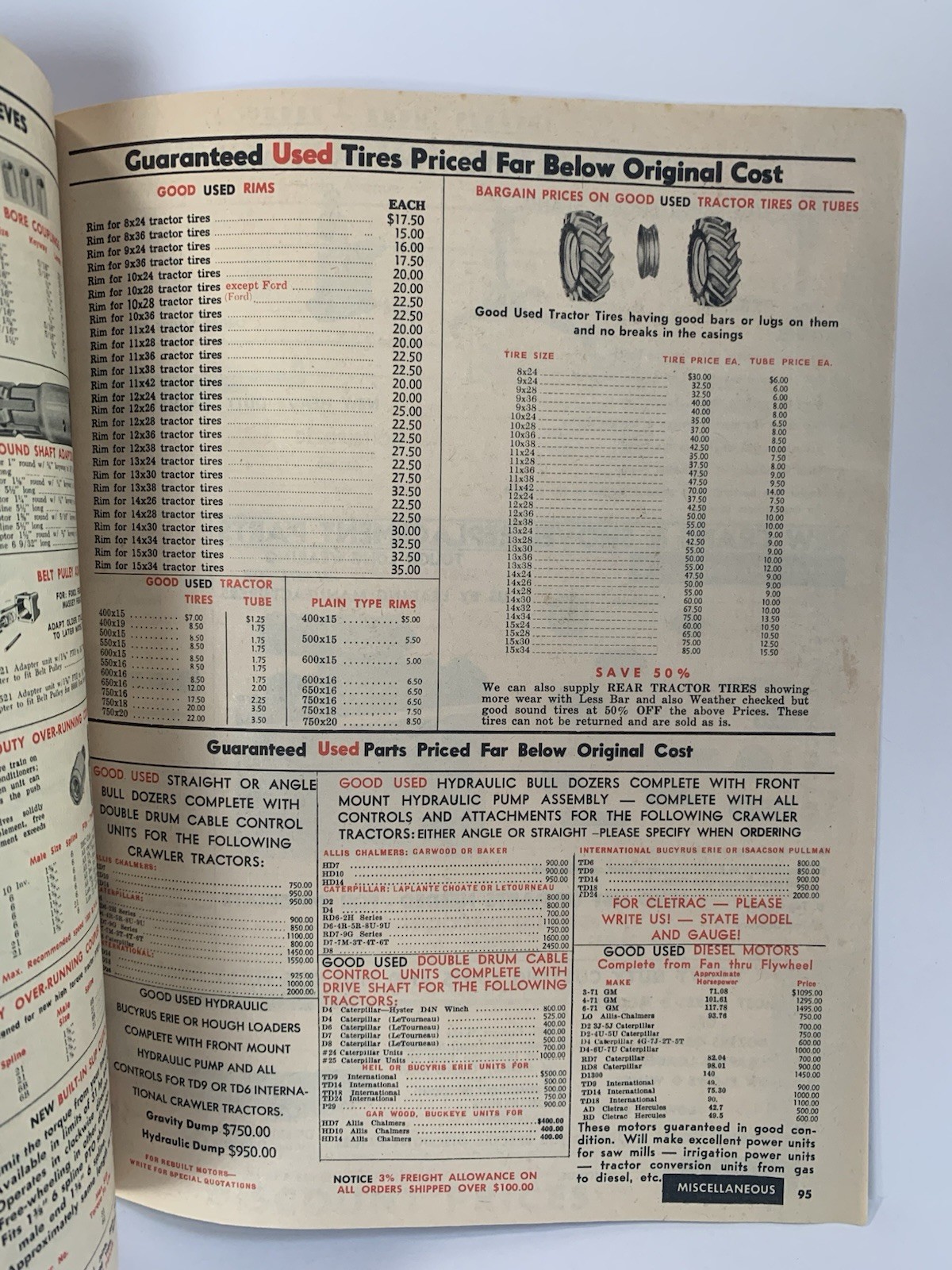1974 Surplus Tractor Parts Corp Discount Catalog Fargo North Dakota farming