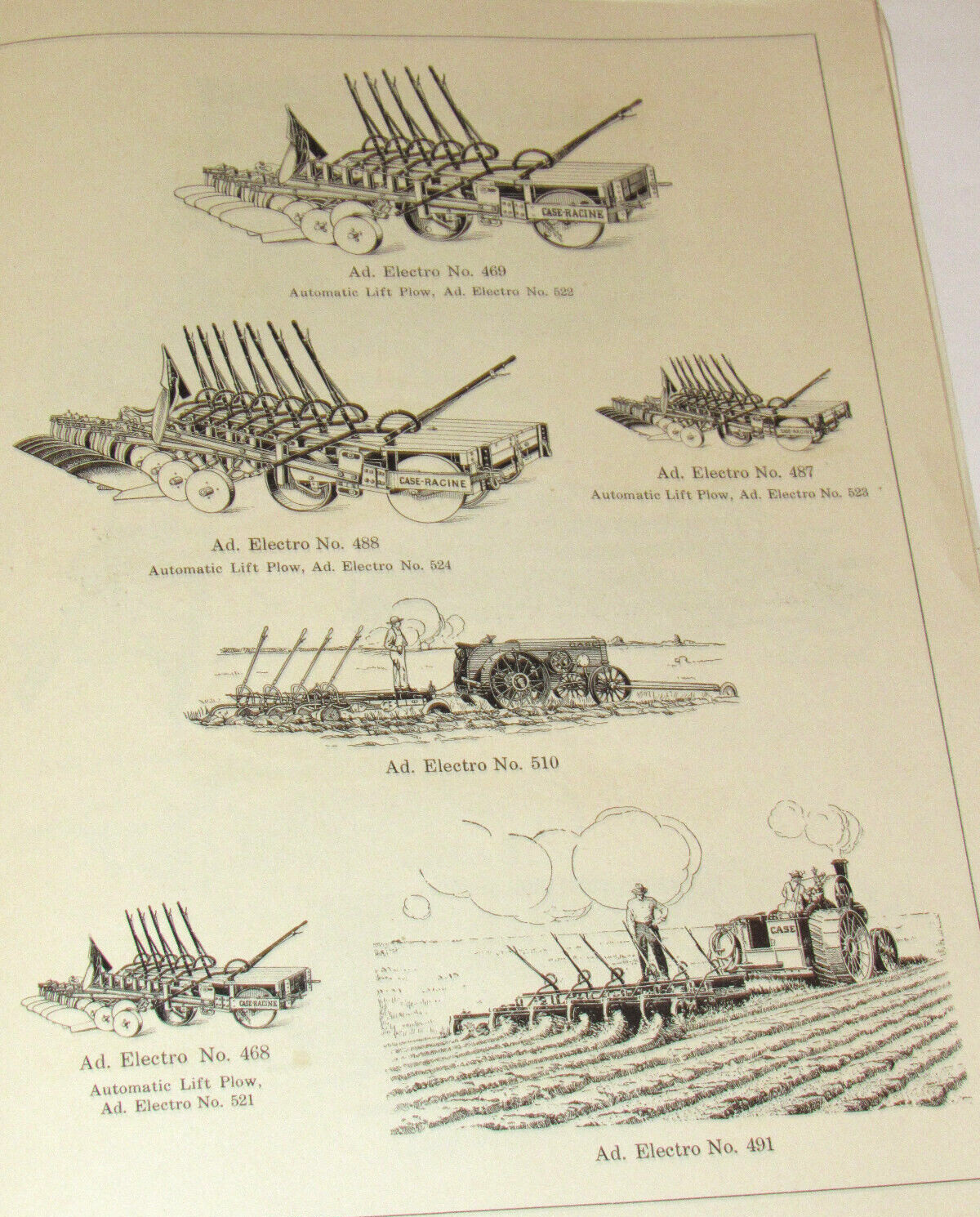 1914 JI CASE DEALER CONTEST BOOKLET! ELECTROTYPE CATALOG! TRACTORS/CARS/THRESHER