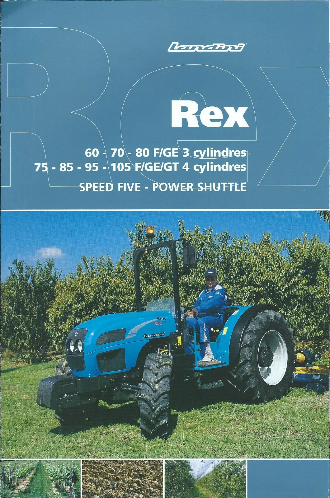 Farm Tractor Brochure – Landini – Rex – 60 et al – 2005 FRENCH language (F6865)