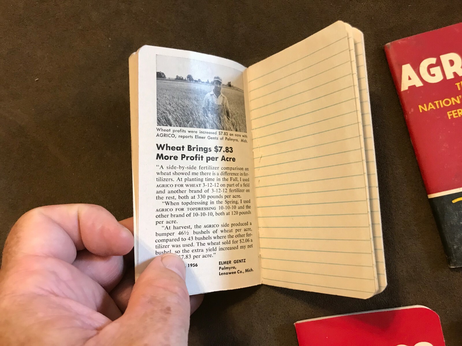 Agrico Advertising FArmers Reference Notebooks Circa 1950-1958 lot of 7