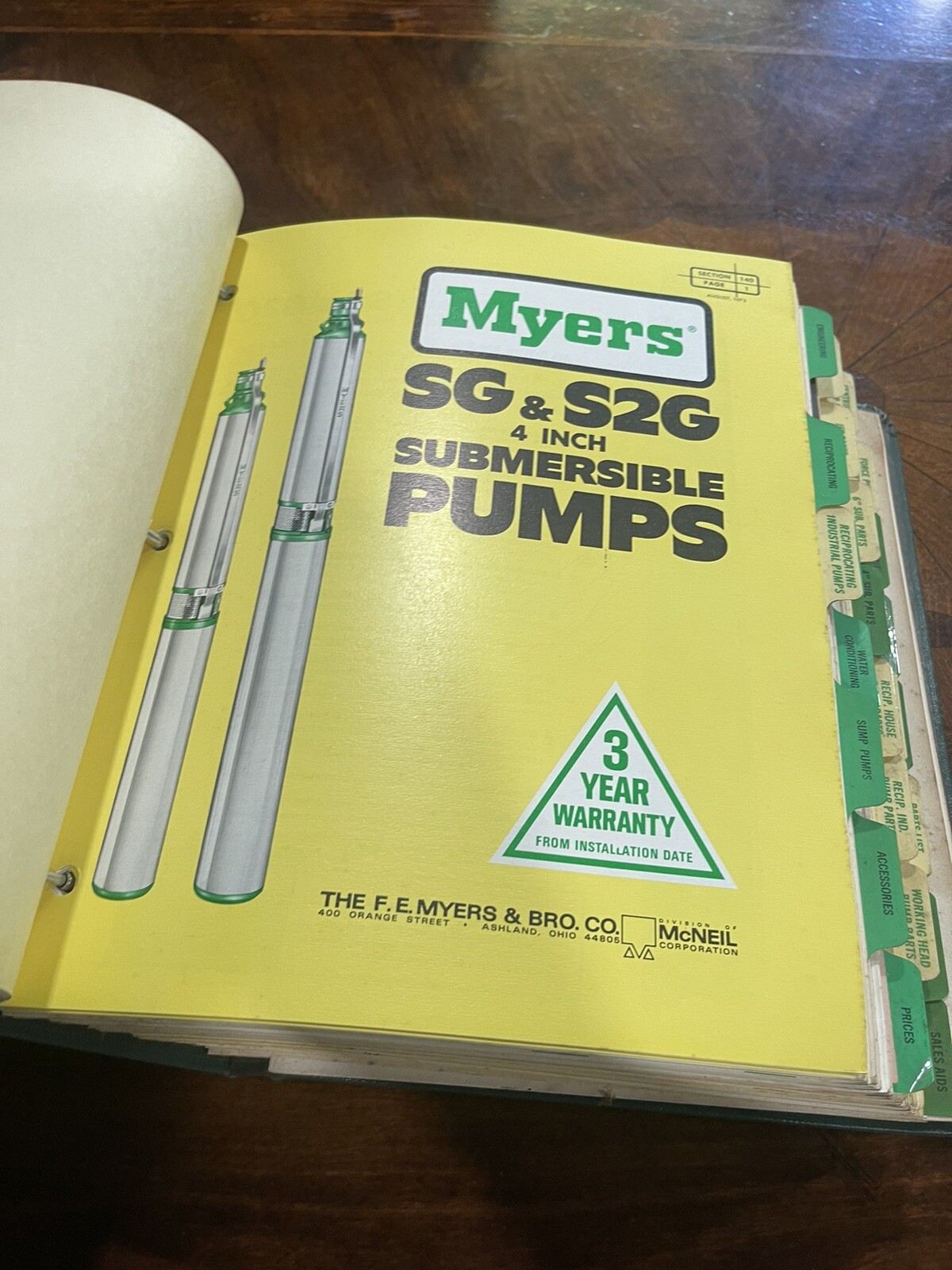 The F.E. Myers Dealer Catalog Color Brochures-Pumps water systems power sprayers