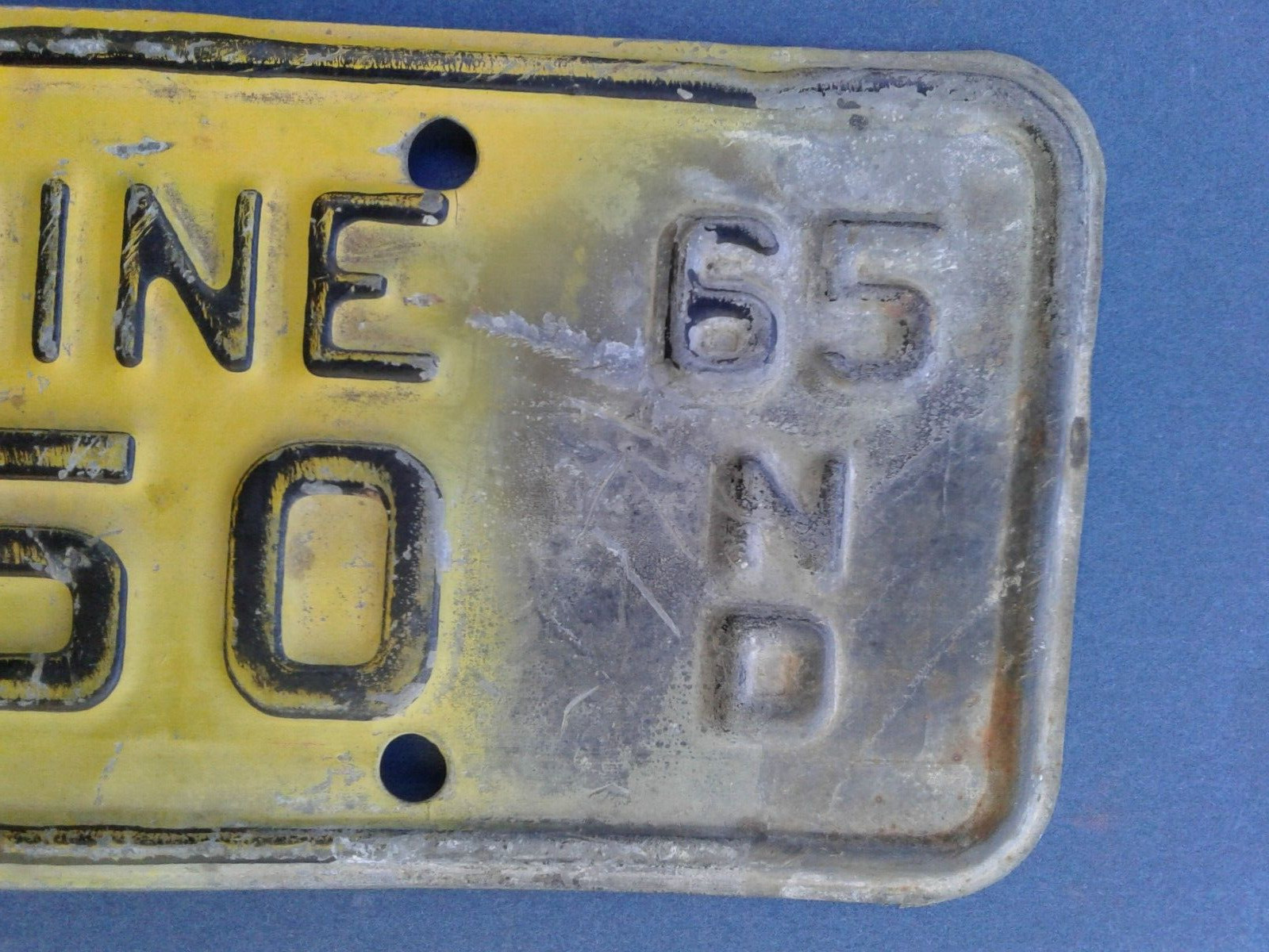 Collectible agriculture N.D. Combine 1965 tag.