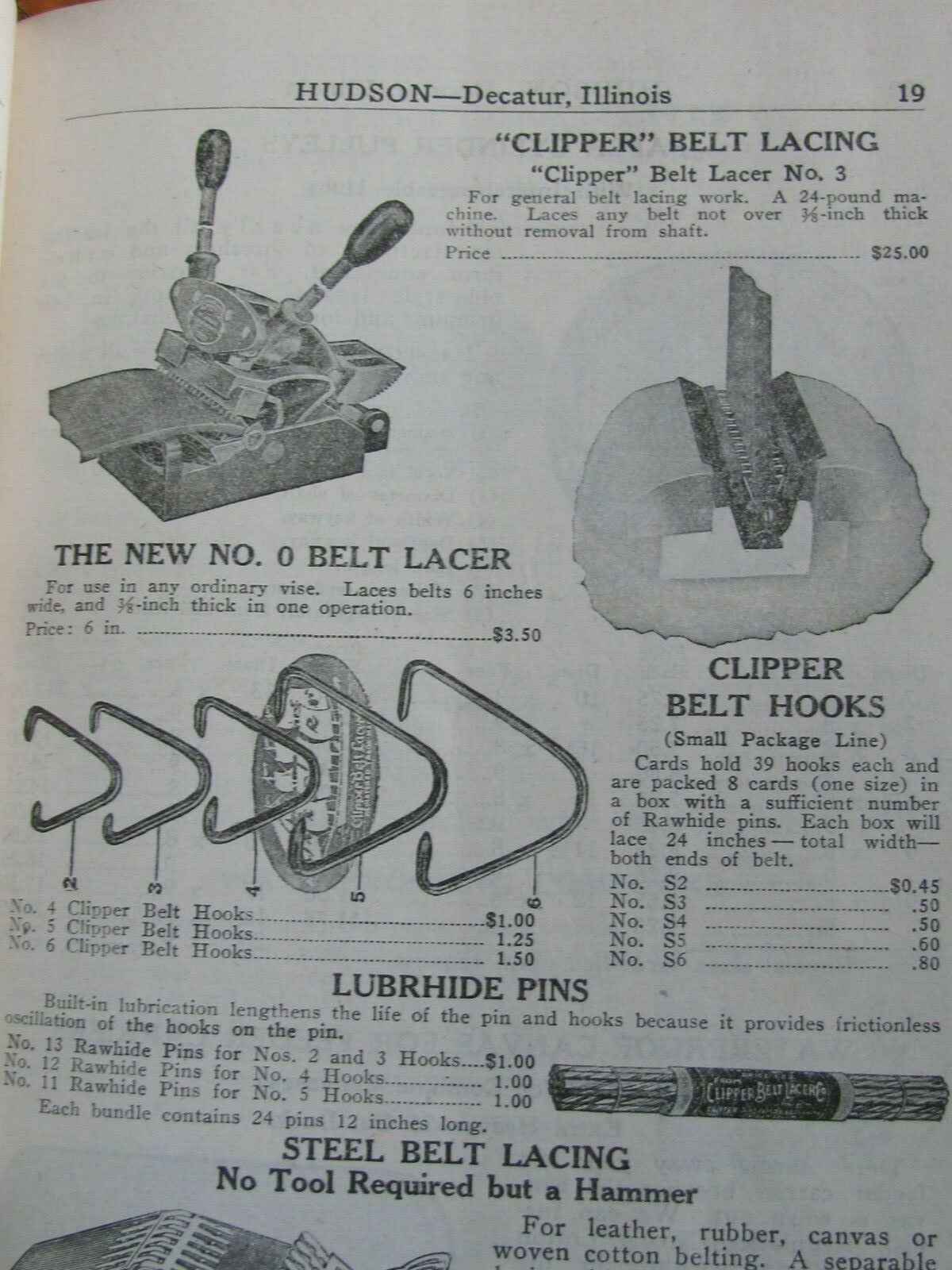 1946 CATALOG HUDSON DECATUR IL FARM MACHINERY & SUPPLY TRESHER