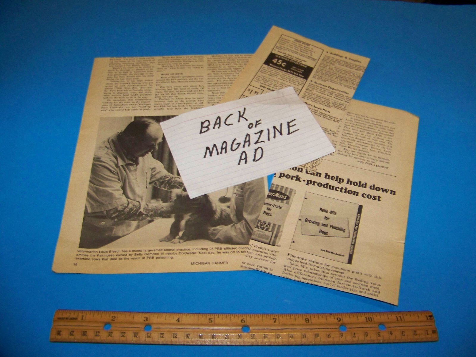 Mixed Lot Agricultural Print Ads from Magazine Vintage 1977 NPI / Shivvers