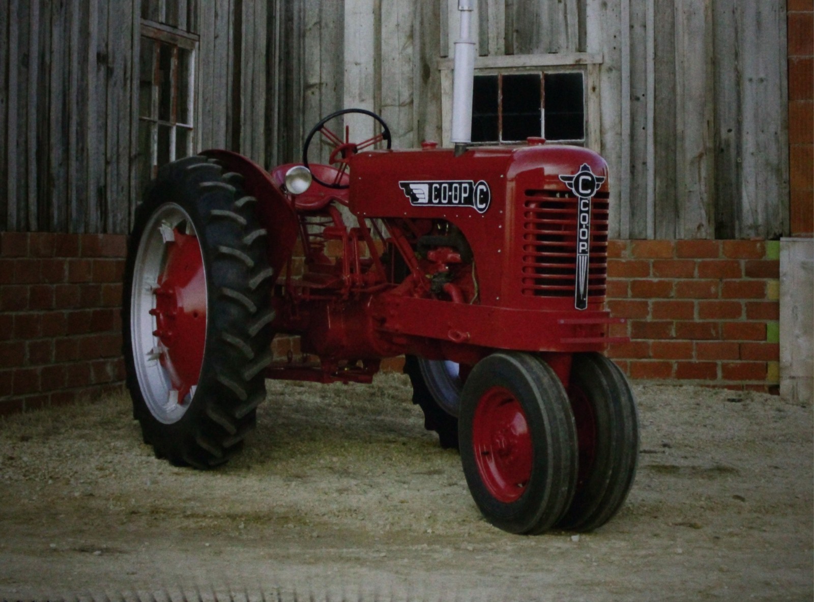Co-Op Tractor Vintage Picture Wall Art Country Farm Original Decor