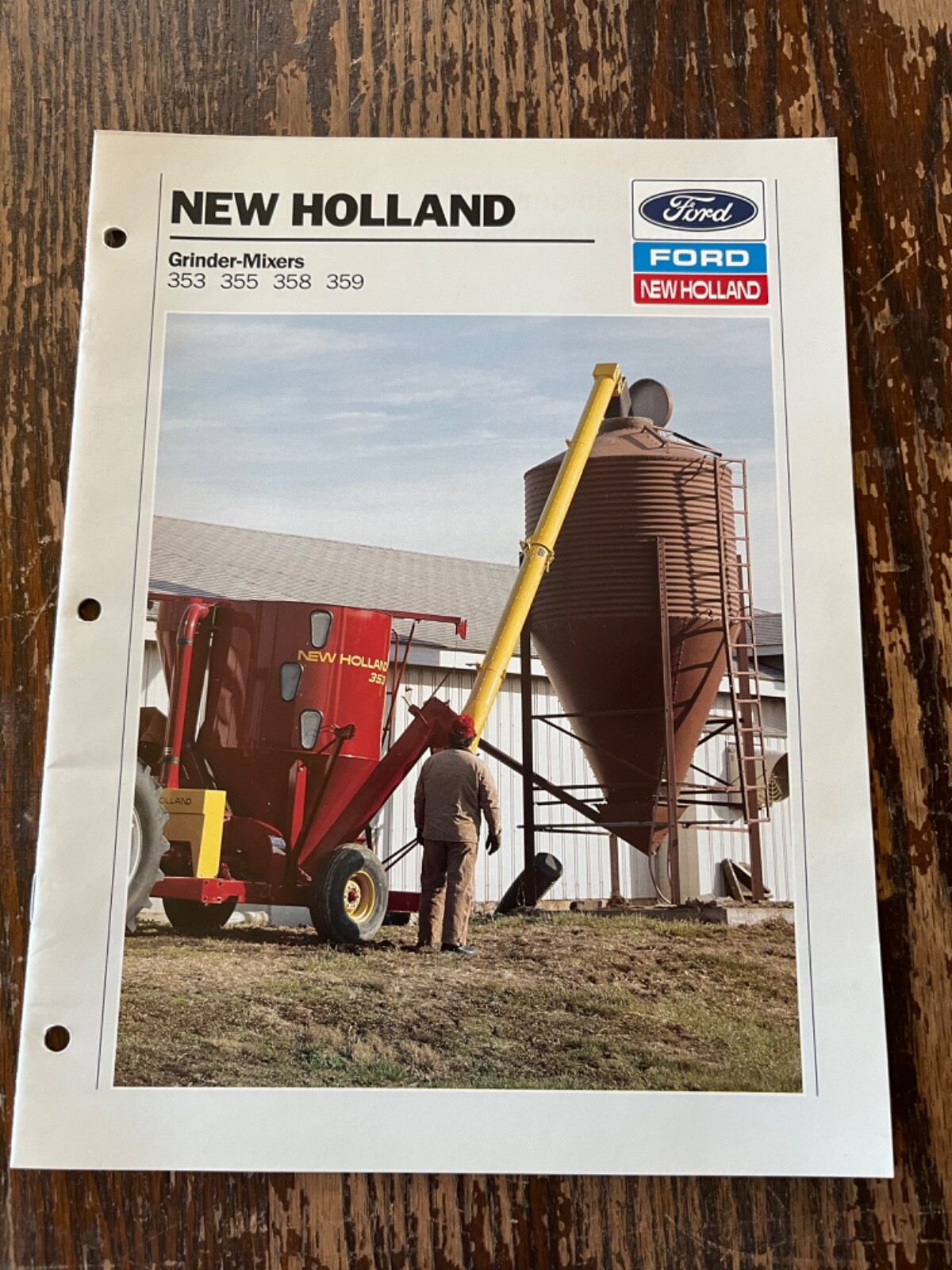Vintage New Holland Grinder-Mixers 353 355 358 359 Brochure
