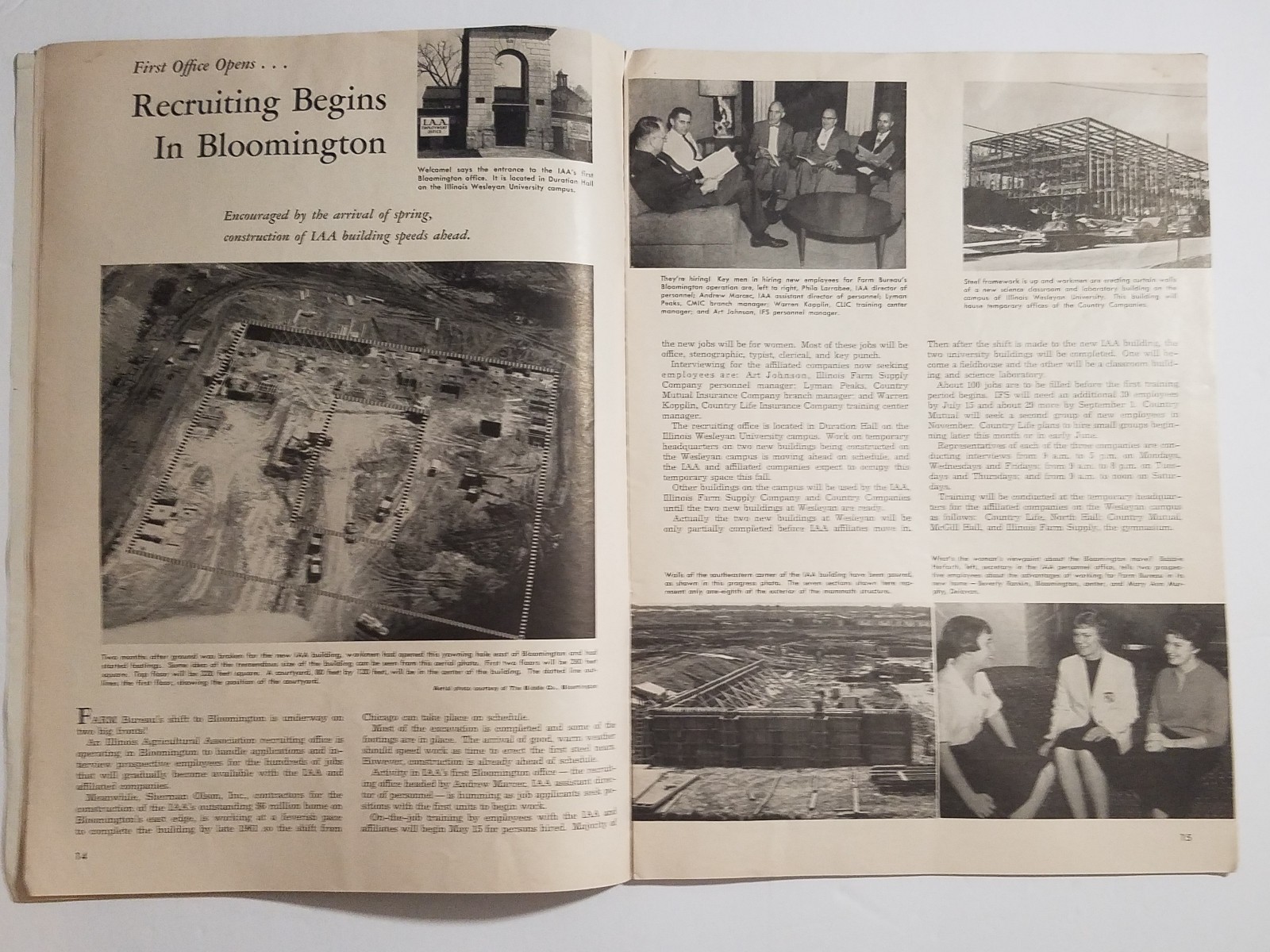 The Record Magazine, IL Farm Bureau, Grain Elevators Cover, May 1960