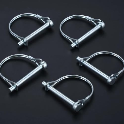 6 Pack 1/4×4 Inch Long Trailer Coupler Pin, Heavy Duty Towing Equipment Pin S…