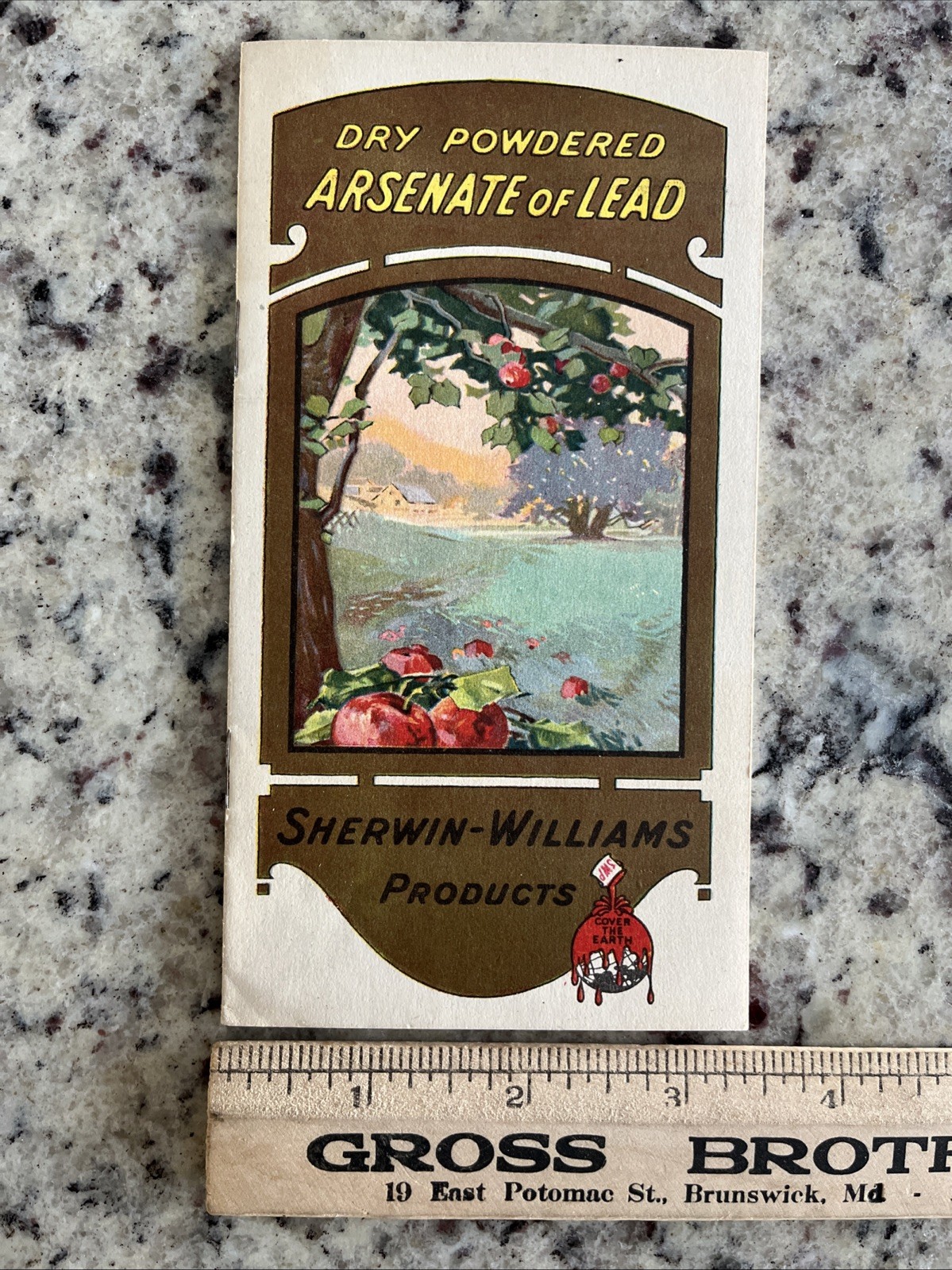 Vintage 1920 Sherwin Williams Arsenate Of Lead Pesticide Apple Orchard Brochure