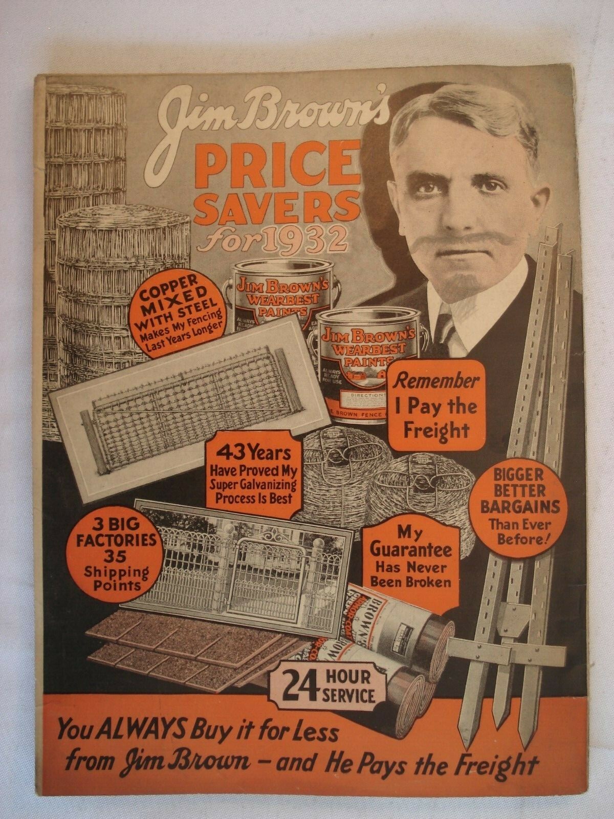 1932 CATALOG BROWN FENCE & WIRE AGRICULTURAL FARM POULTRY