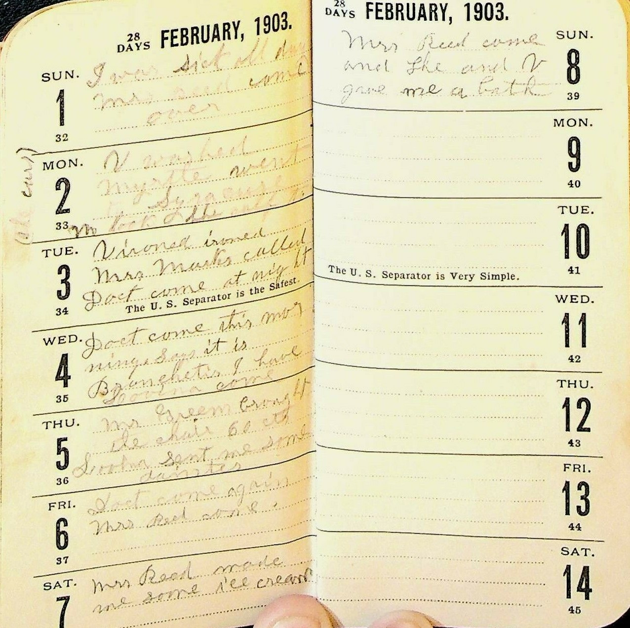Vermont Farm Machine Company Memo Book 1903 Bellows Falls US Cream Separator