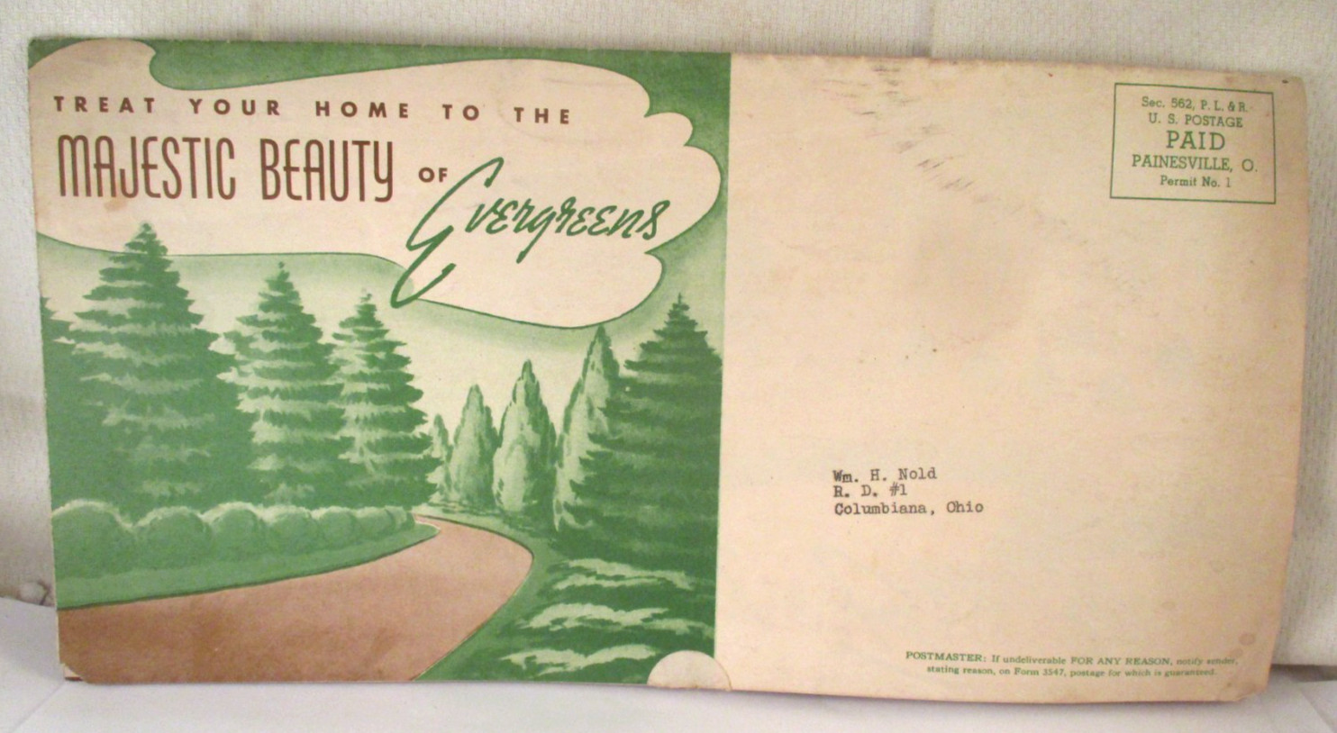 Vintage STORRS and HARRISON PAINESVILLE OH NURSERY MAILER BROCHURE