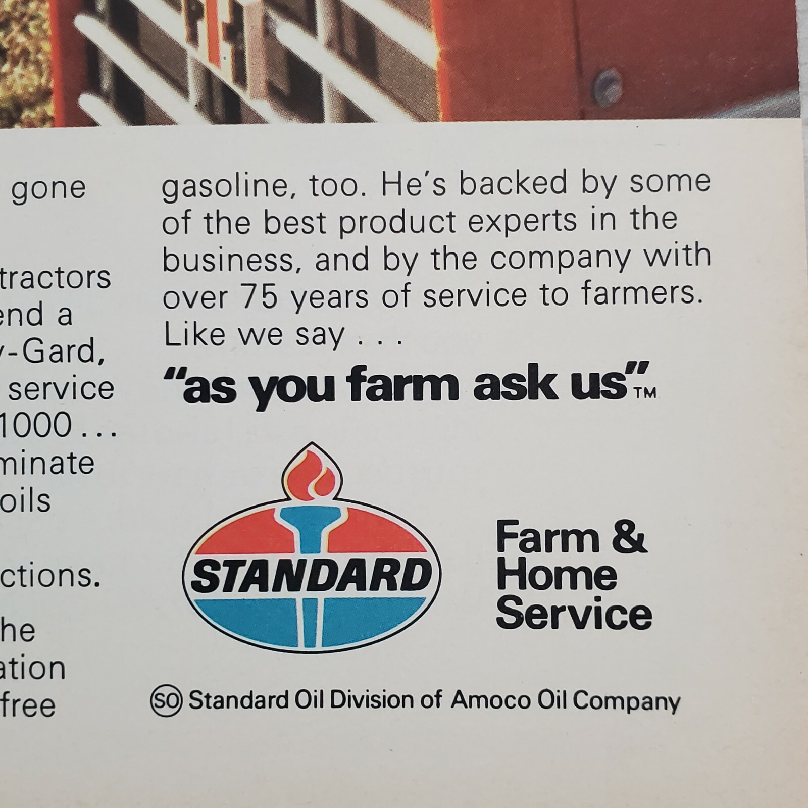Original 1975 Advertisement Ad Standard Oil Transmission America&rsquo;s Tractors