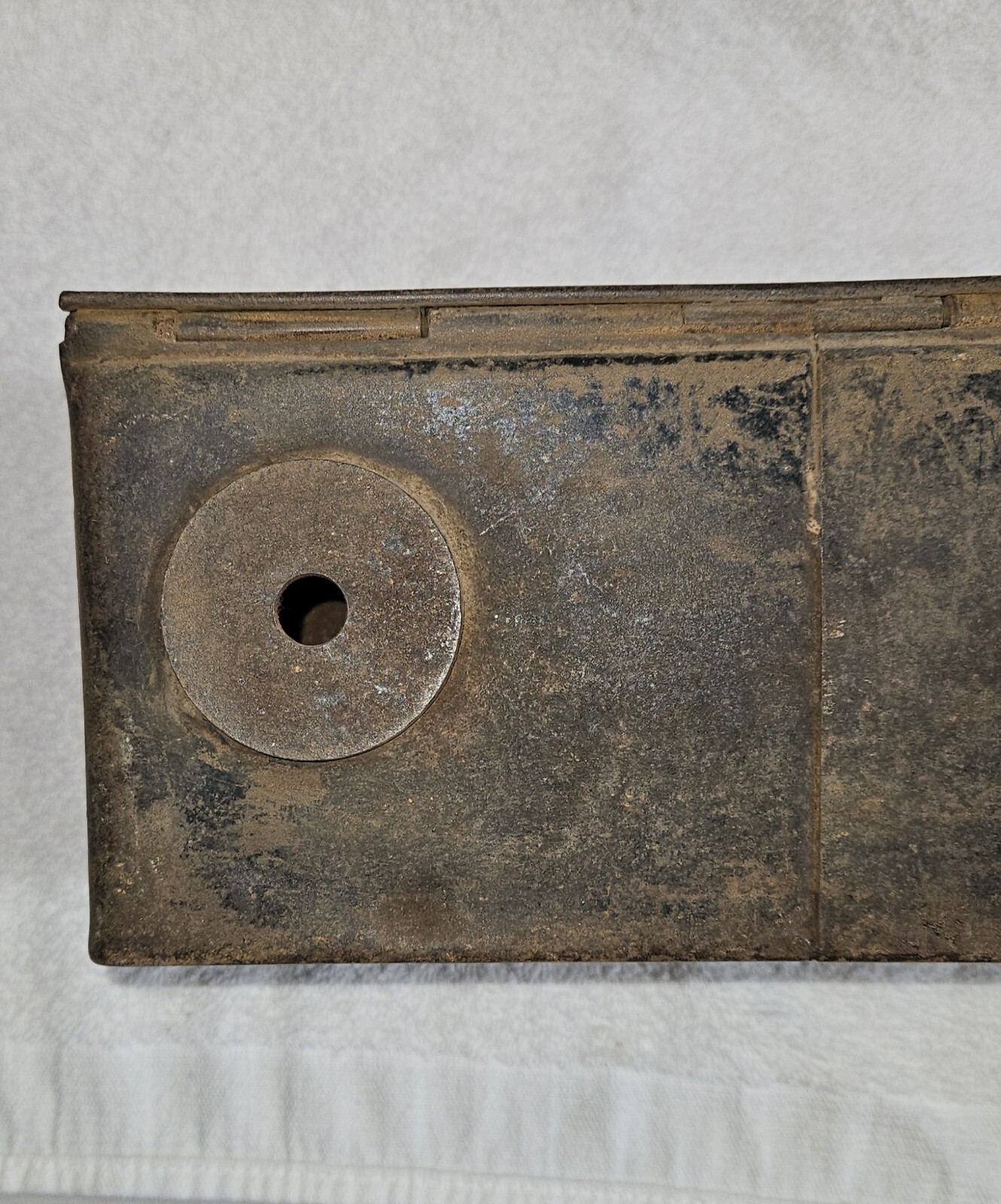 Vintage Fordson Tractor Tool Utility Box Embossed Lid Locking Clasp Early 1900&rsquo;s