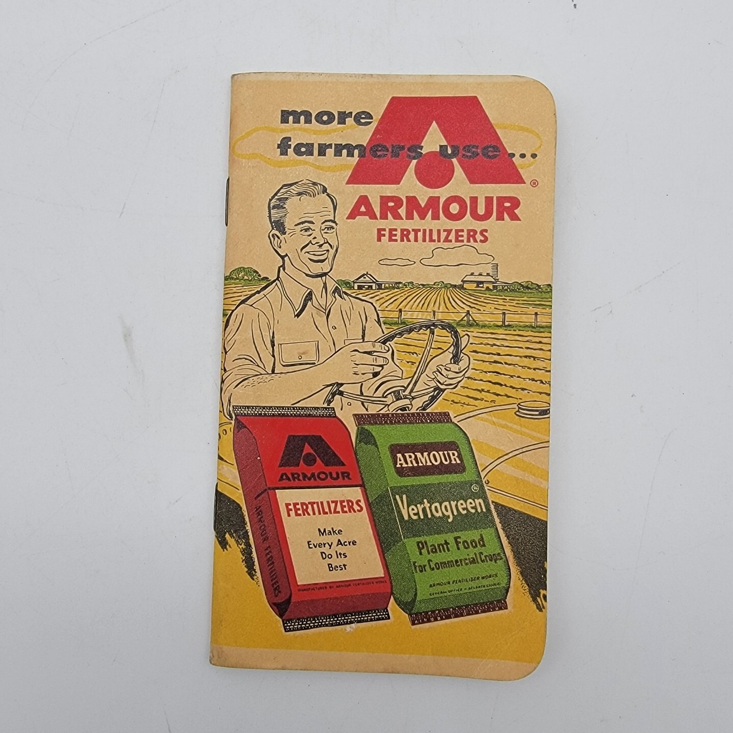 Armour Fertilizers Pocket Memo Book Nice Cover 1958/59 Calendar Unused