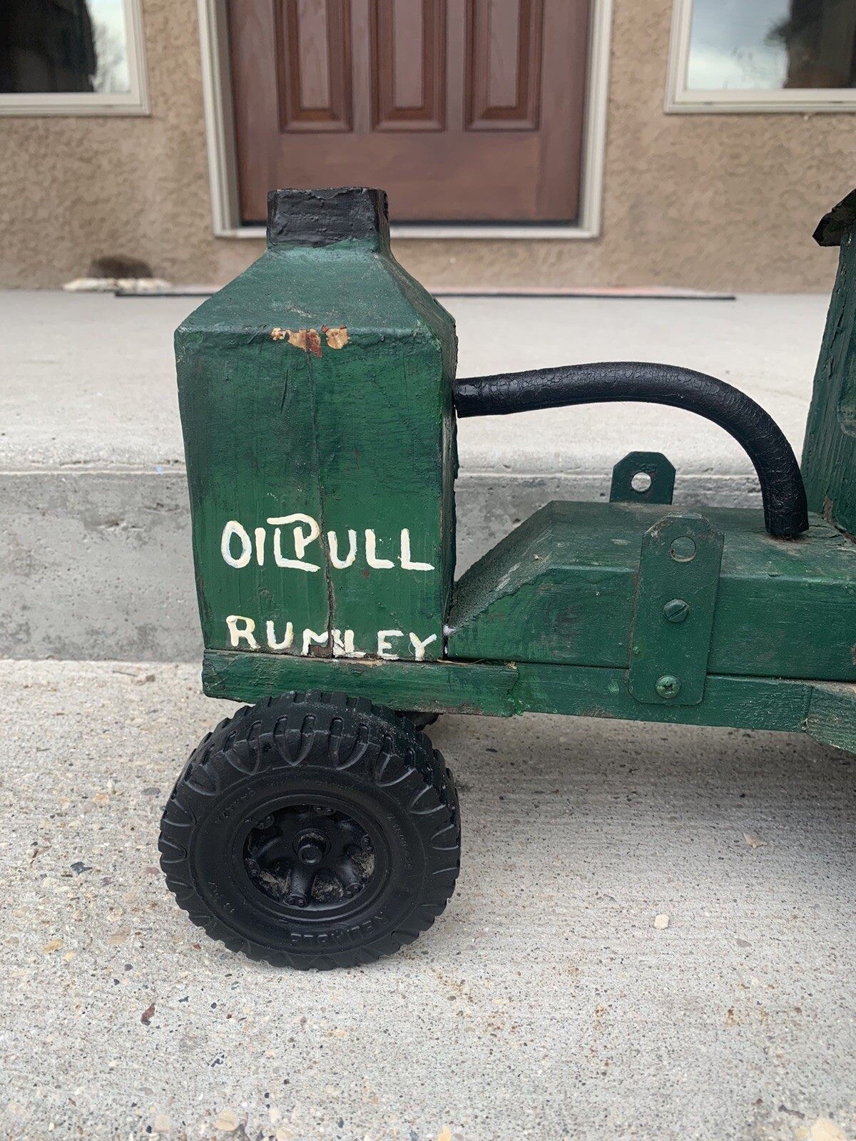 Vintage Rumley Oil Pull Tractor Oil Folk Art Collectible Tractor