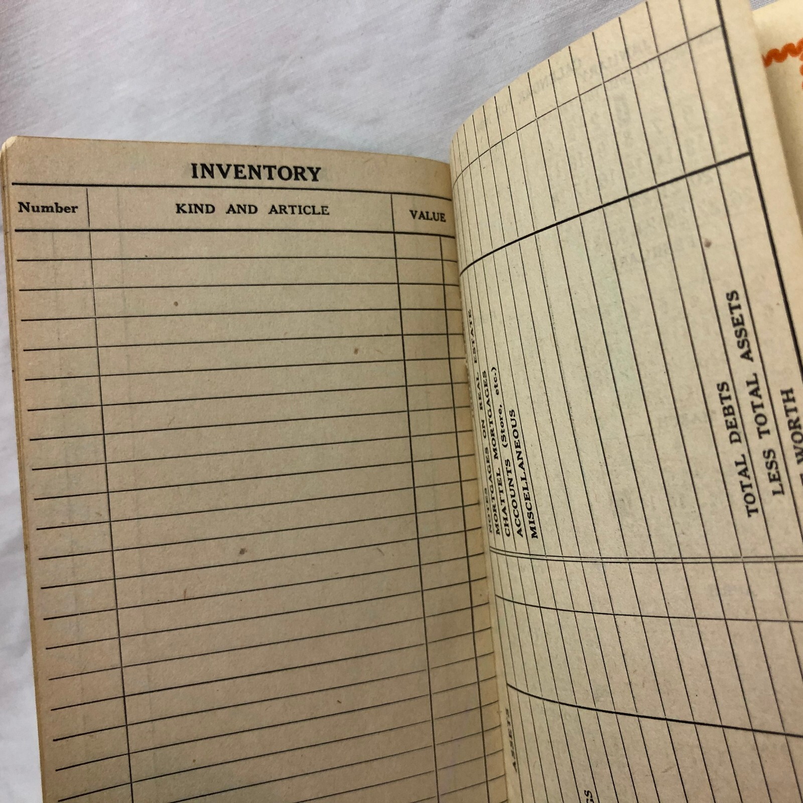 Vintage 1930 Pocket Farm Account Book Advertising Van Wert Grain Co. Van Wert OH