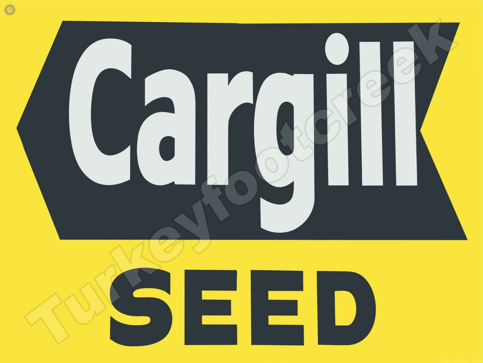 Cargill Seed 9&Prime; x 12&Prime; Metal Sign